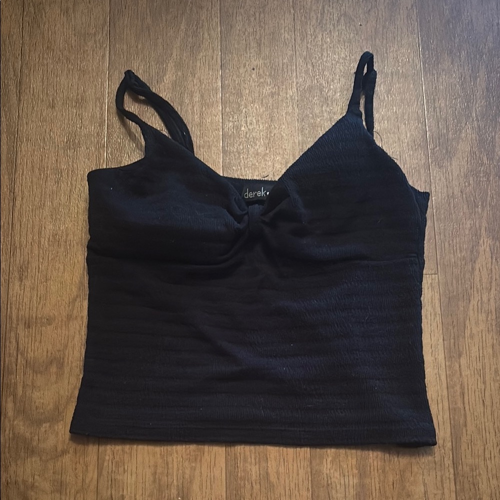Derek Heart Black Sleeveless Crop Tank Top